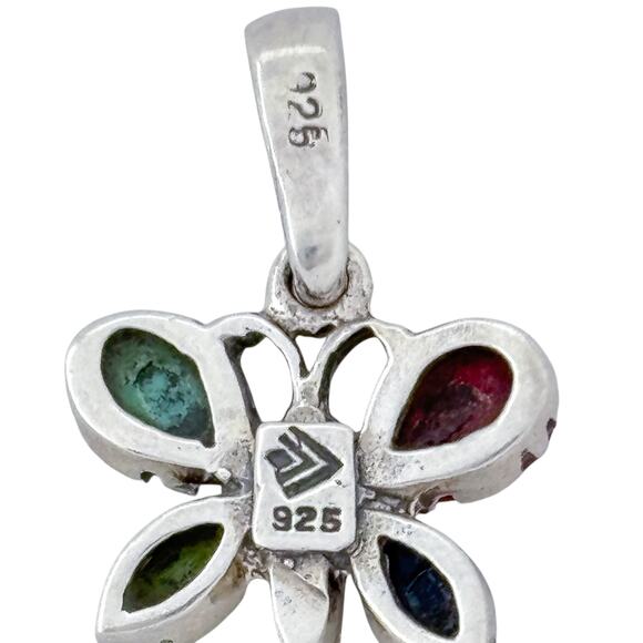 Vintage Silpada Gemstone Butterfly Pendant N1597 | Sterling Silver 925 - Picture 5 of 8